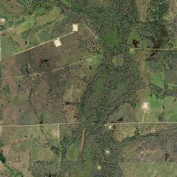 Aerial view of Peach Creek