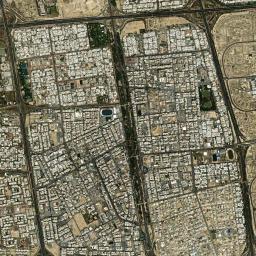 Janūb as Surrah High Resolution Satellite Map