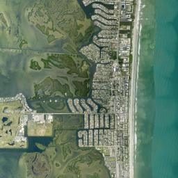 Cocoa Beach High Resolution Satellite Map