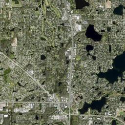 Carrollwood Village High Resolution Satellite Map
