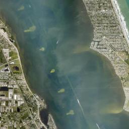Melbourne Beach High Resolution Satellite Map