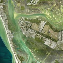 Bradenton Beach High Resolution Satellite Map