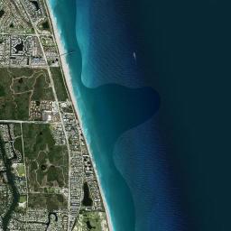 Juno Beach High Resolution Satellite Map