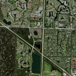 Palm Beach Gardens High Resolution Satellite Map