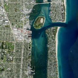 Palm Beach Shores High Resolution Satellite Map