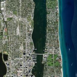 West Palm Beach High Resolution Satellite Map