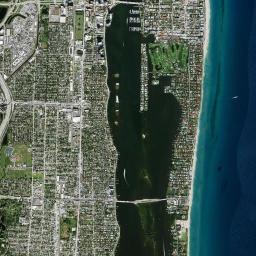 Palm Beach High Resolution Satellite Map