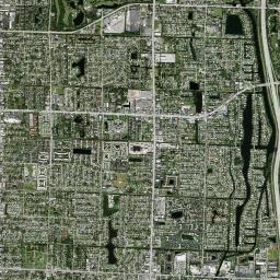 Palm Springs High Resolution Satellite Map