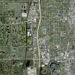 Delray Beach High Resolution Satellite Map