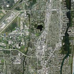 Boca Raton High Resolution Satellite Map