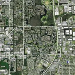 Coconut Creek High Resolution Satellite Map