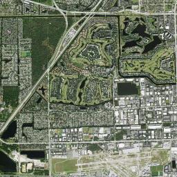 Palm Aire High Resolution Satellite Map