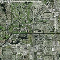 Lauderdale Lakes High Resolution Satellite Map