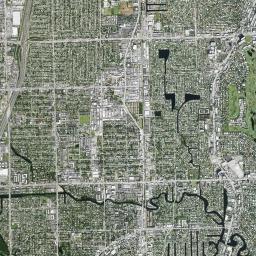Wilton Manors High Resolution Satellite Map
