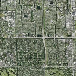 Plantation High Resolution Satellite Map