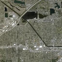 North Miami Beach High Resolution Satellite Map