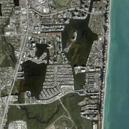 Sunny Isles Beach High Resolution Satellite Map
