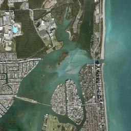 Bay Harbor Islands High Resolution Satellite Map