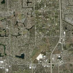 Kendale Lakes High Resolution Satellite Map