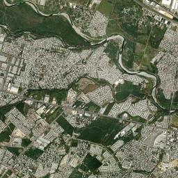 Colinas del Río Juárez High Resolution Satellite Map