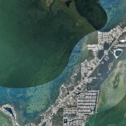Key Largo High Resolution Satellite Map
