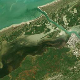 Río Lagartos High Resolution Satellite Map
