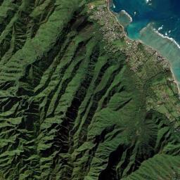 Hau‘ula High Resolution Satellite Map