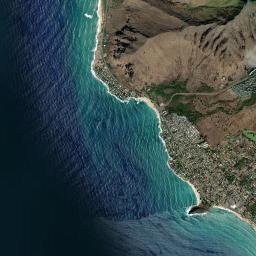 Mākaha High Resolution Satellite Map