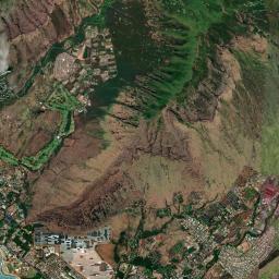 Mākaha Valley High Resolution Satellite Map