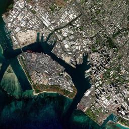 Honolulu, Hawai'i map(satellite map)