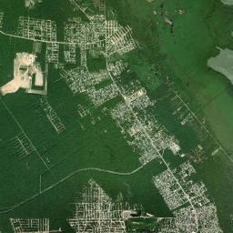 Zona Urbana Ejido Isla Mujeres High Resolution Satellite Map
