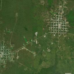 Chicxulub Pueblo High Resolution Satellite Map