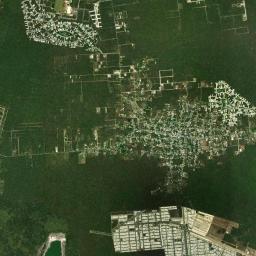 Komchén High Resolution Satellite Map