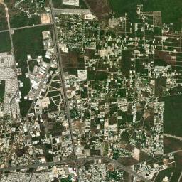 Xcanatún High Resolution Satellite Map