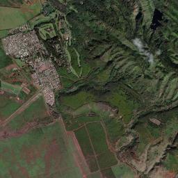 Lanai City High Resolution Satellite Map