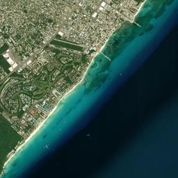 Playa del Carmen High Resolution Satellite Map