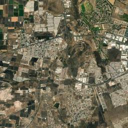 Colonia los Ángeles High Resolution Satellite Map