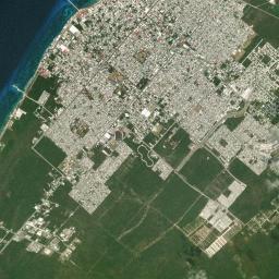 Cozumel High Resolution Satellite Map