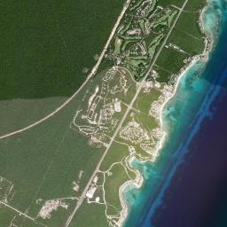 Ciudad Chemuyil High Resolution Satellite Map