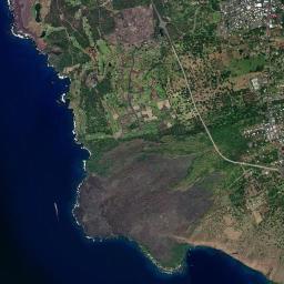 Captain Cook High Resolution Satellite Map