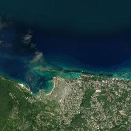Ocho Rios High Resolution Satellite Map
