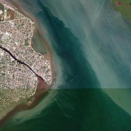 Belize City High Resolution Satellite Map