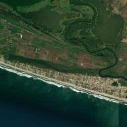 San Andrés Playa Encantada (El Podrido) High Resolution Satellite Map