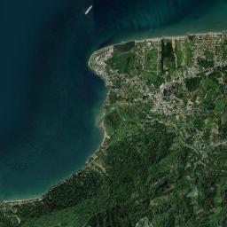 Omoa High Resolution Satellite Map