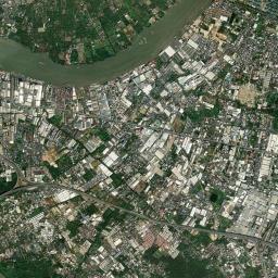 Amphoe Phra Pradaeng High Resolution Satellite Map