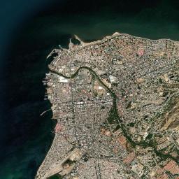 Cumaná High Resolution Satellite Map