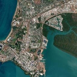 Darwin High Resolution Satellite Map