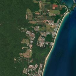 Mission Beach High Resolution Satellite Map