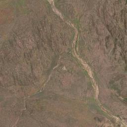 Aerial view of O'Briens Creek Fossicking Area