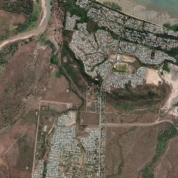 Bushland Beach High Resolution Satellite Map